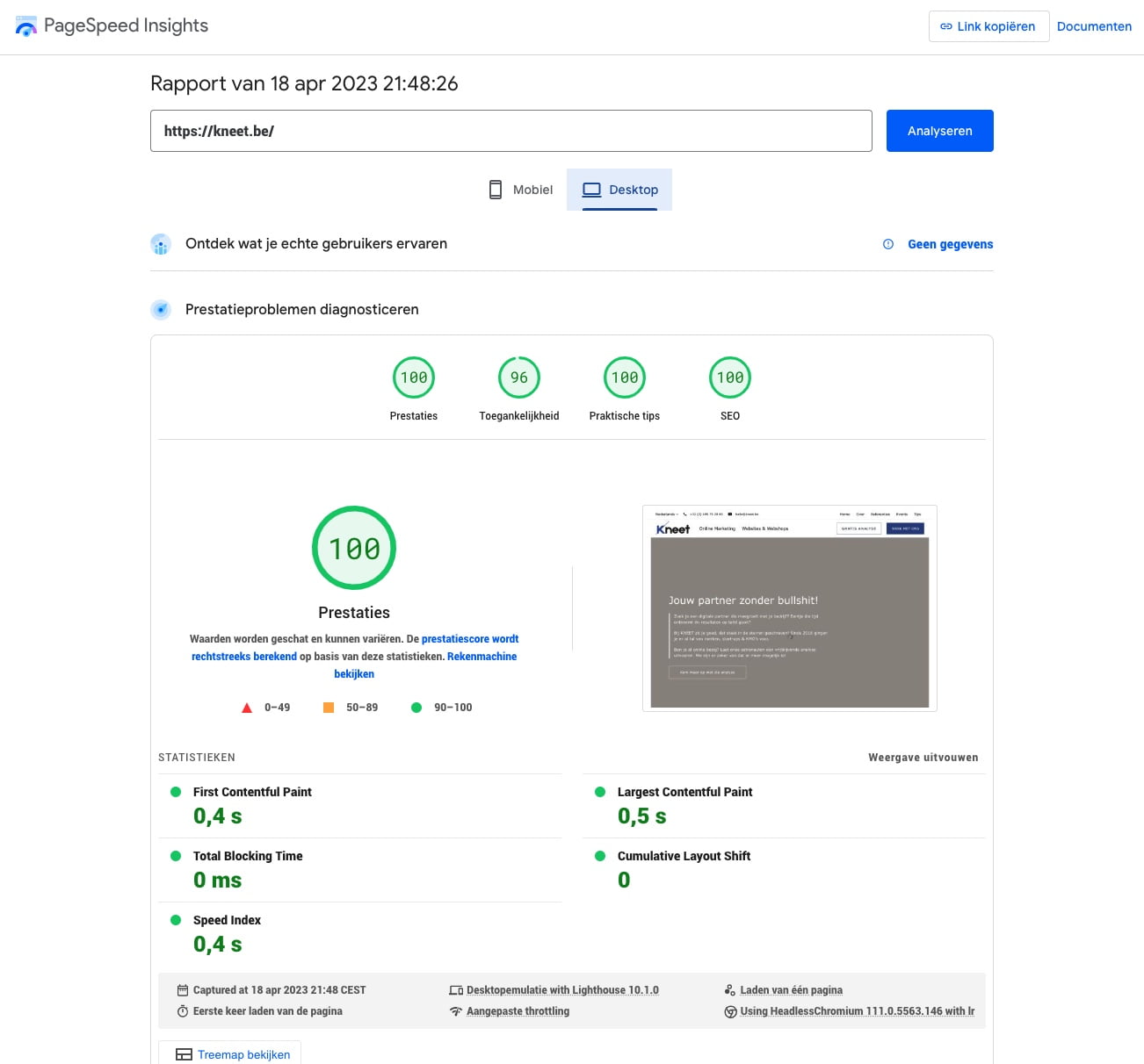 Google PageSpeed