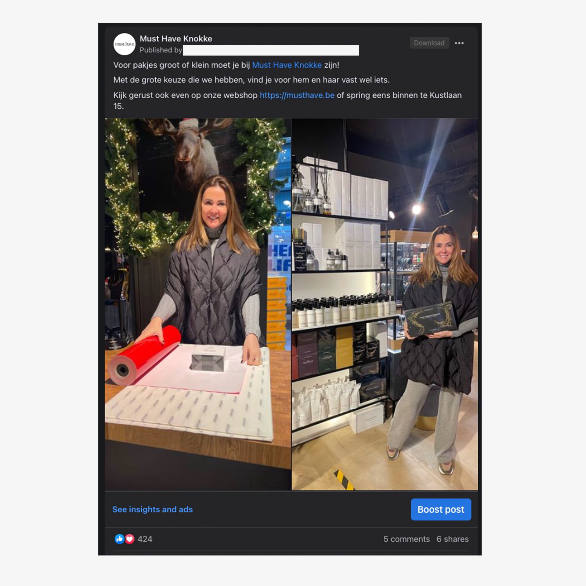 Sociale media KNEET Facebook advertentie