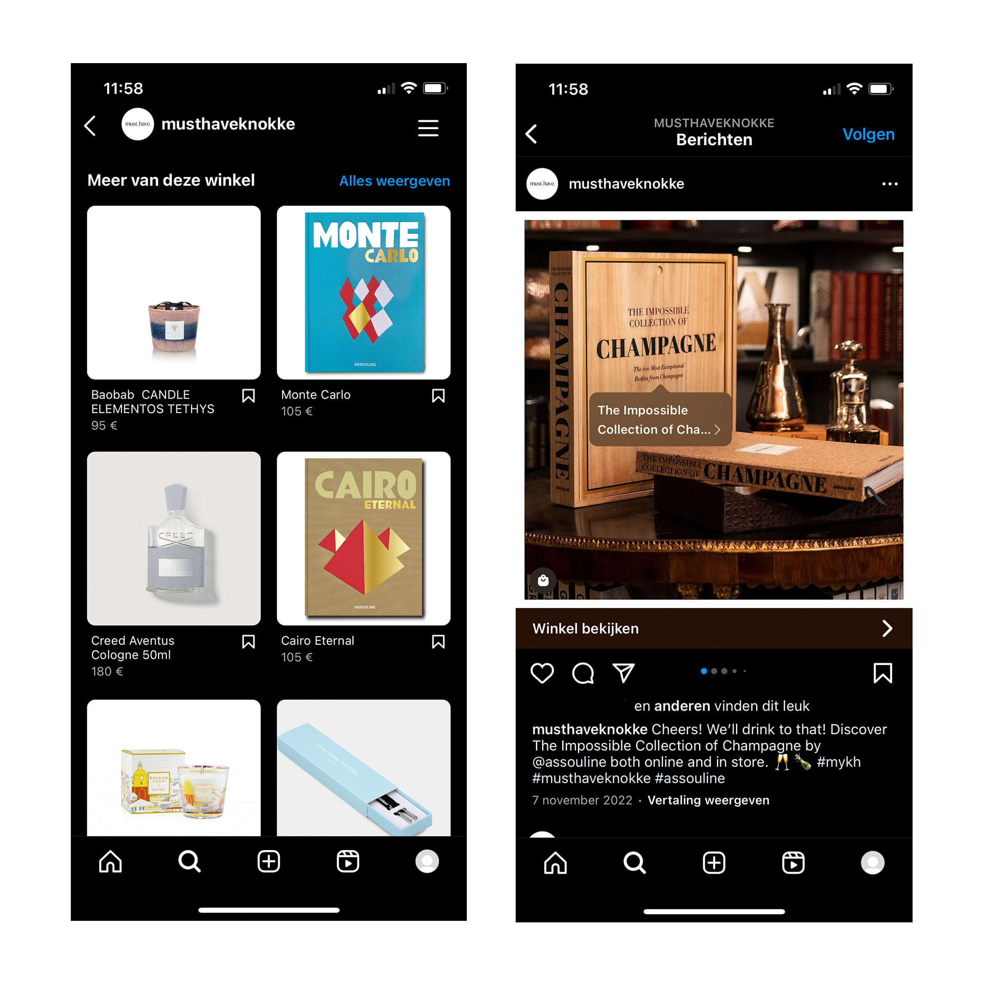 Instagram shop