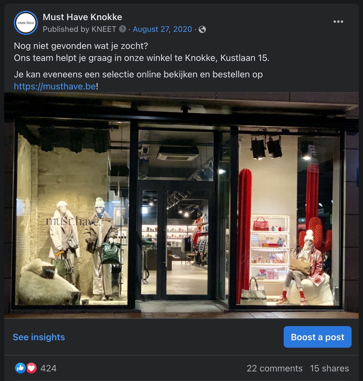 Retargeting advertentie Facebook